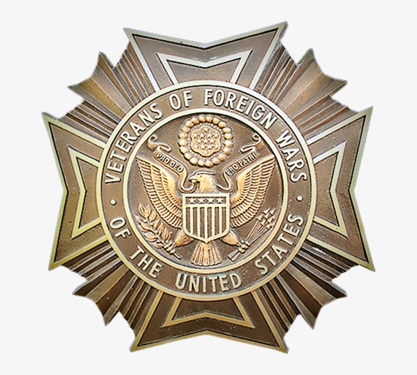 Carved Wall Plaque Of The Badge Of The Veterans Of - Bronze, transparent png download