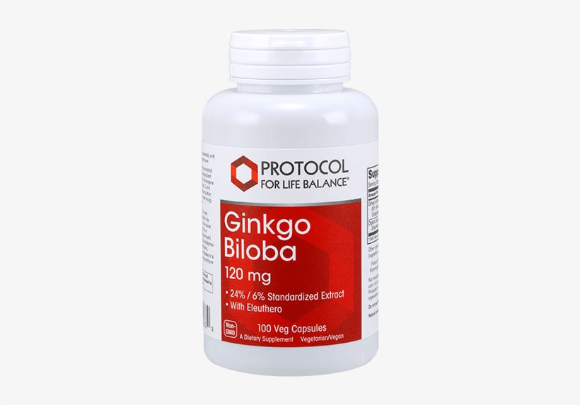 Ginkgo Biloba, 120 Mg - Protocol For Life Balance - C-1000 Caps Er Of Vitamin, transparent png download
