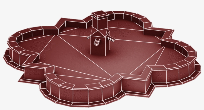 Top Down Medieval Castle - Handbag, transparent png download