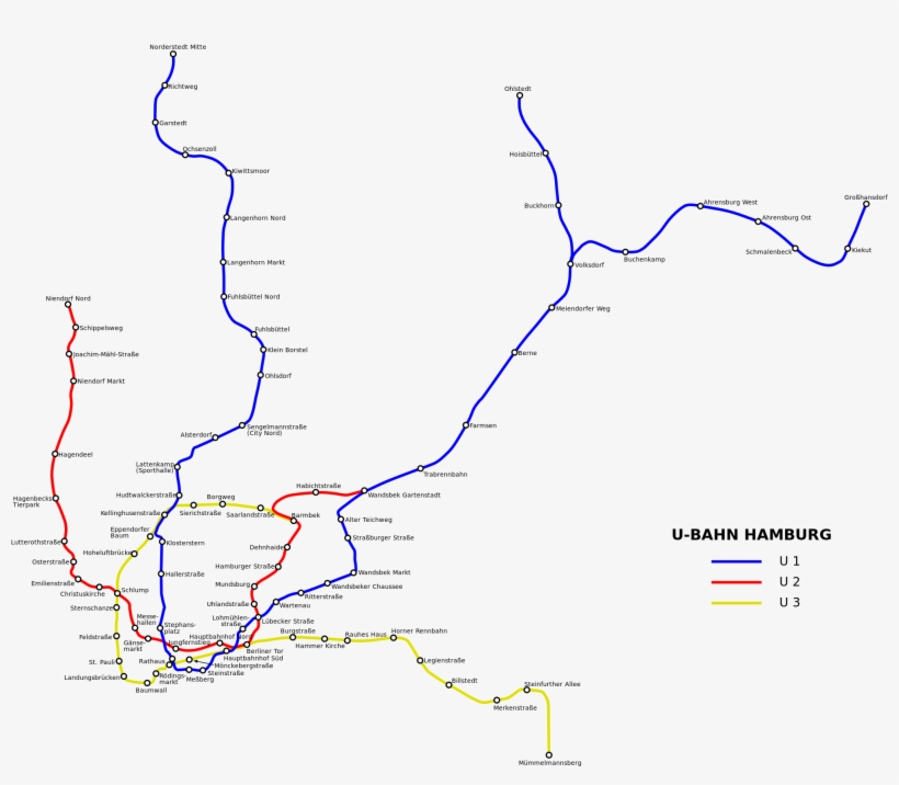 Datei - U-bahn Hamburg - Svg - Hamburg, transparent png download