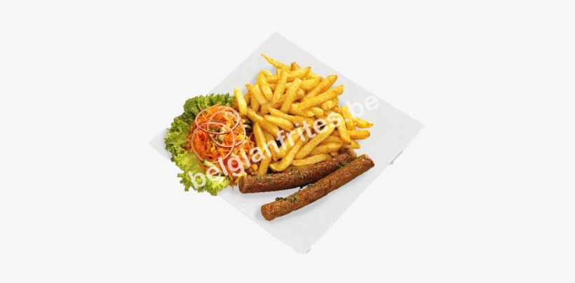 L Hamburger - French Fries, transparent png download