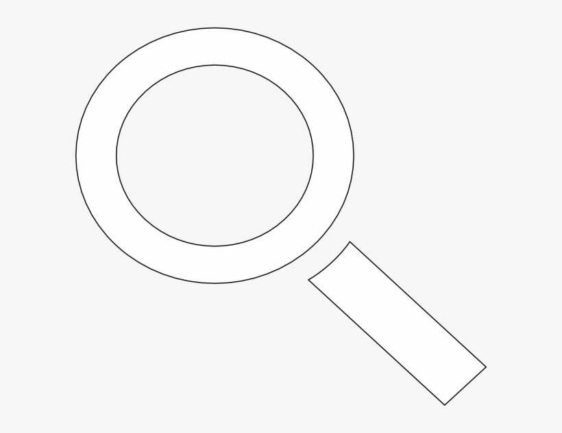 Lupe In White Clip Art At Clker - Lupe Icon Png White, transparent png download
