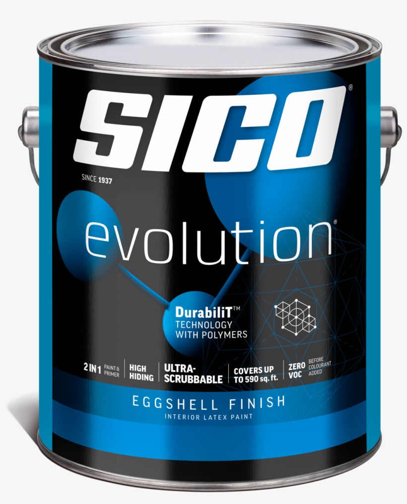 Eggshell Finish Interior Latex Paint Featuring Durabilittm - Sico Evolution Paint, transparent png download