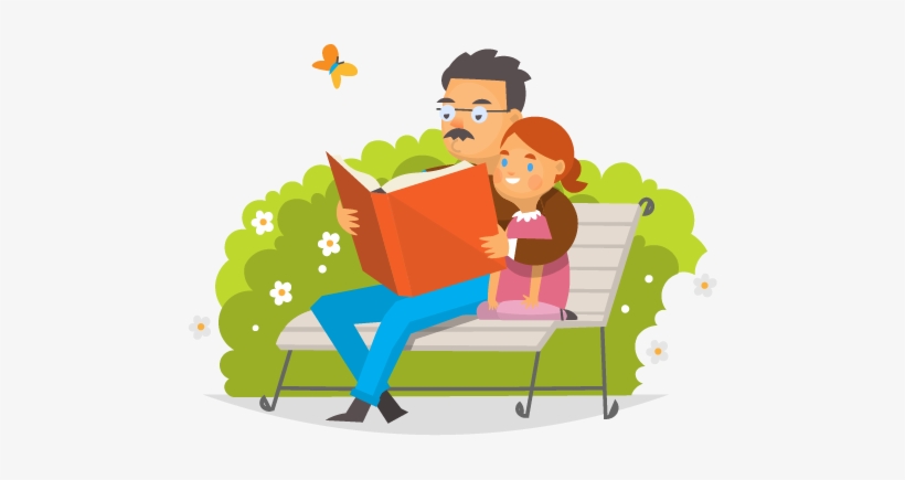 Clipart Reading At A Park, transparent png download