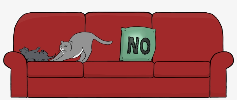Couch Cats Anders Helen - Cat Yawns, transparent png download