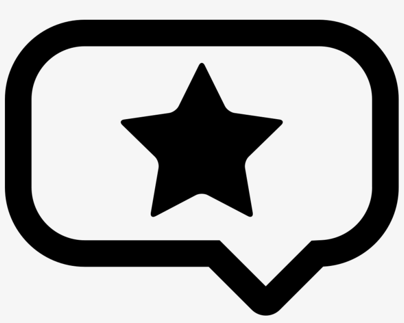 Speech Balloon With A Star Comments - 2018 Natda, transparent png download