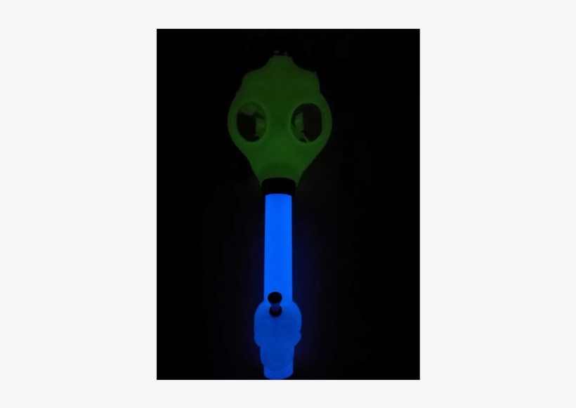 Gas Mask With Bong - Glowing In The Dark, transparent png download