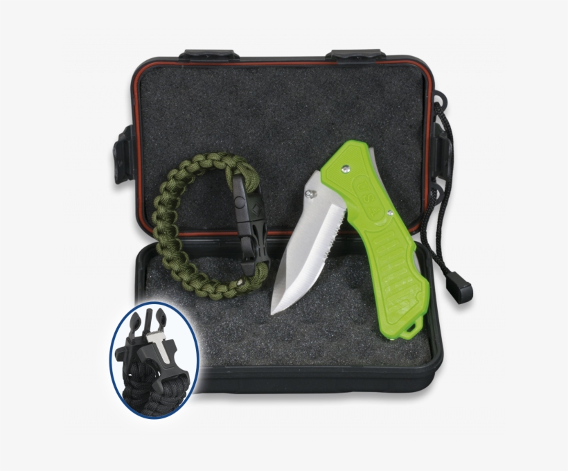 Box Pocket Knife Paracord - Set De Supervivencia Albainox Con Caja Acolchada Abs, transparent png download