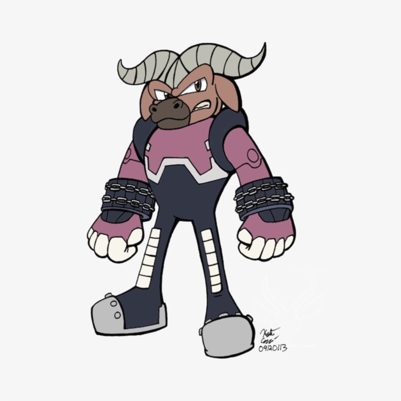 Axel The Water Buffalo By Knuxtiger4-d6n4mpn - Sonic The Hedgehog Axel, transparent png download