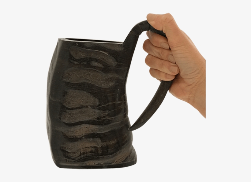 16oz Water Buffalo Drinking Horn Tankard - Alehorn - Water Buffalo Horn Drinking Mug Tankard -, transparent png download
