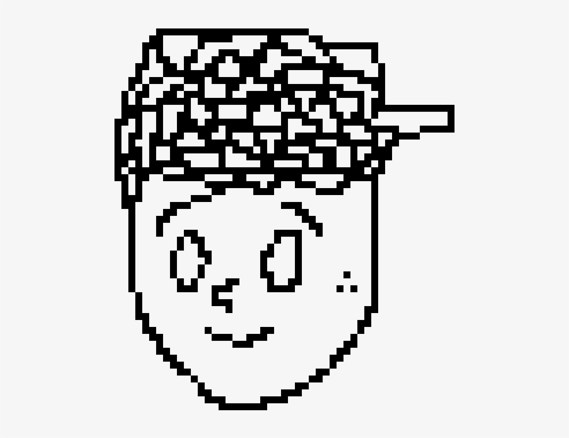 Cool Hat Bro - Line Art, transparent png download