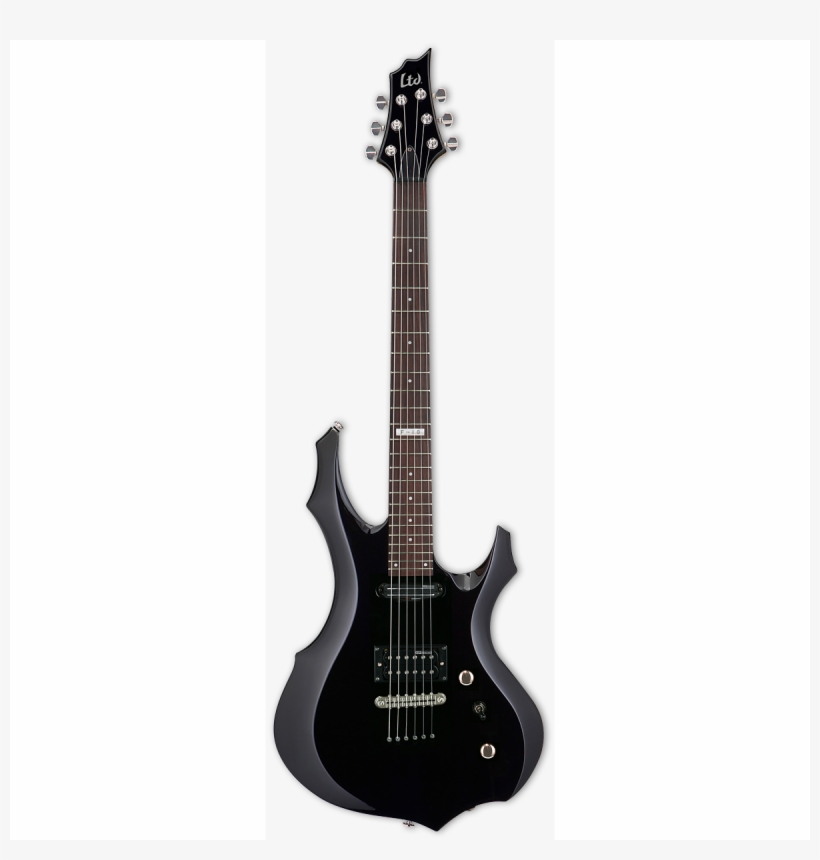 View Larger - Esp Ltd F-10 Blk F-shape Electric Guitar Bundle, transparent png download