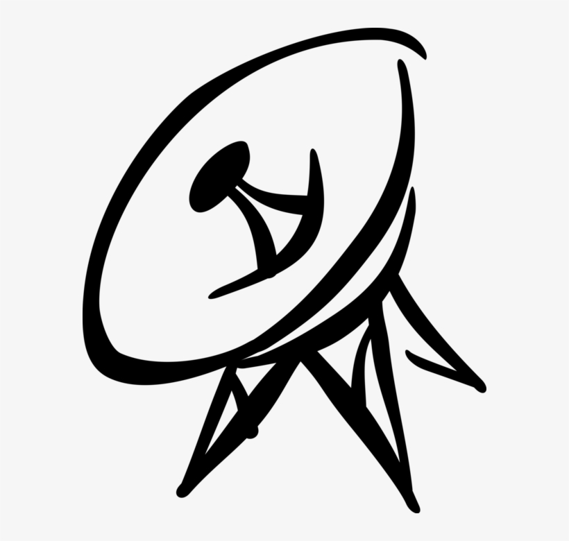 Vector Illustration Of Satellite Dish Parabolic Antenna - Parabolic Antenna, transparent png download