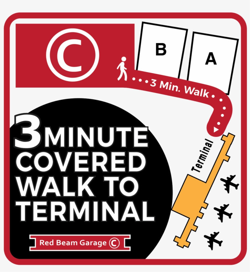 Red Beam Garage C On Twitter - Tf Green Airport Parking Garage B, transparent png download
