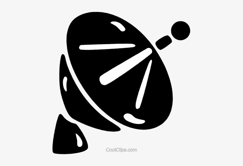 Satellite Dishes Royalty Free Vector Clip Art Illustration - Antena Vetor Png, transparent png download