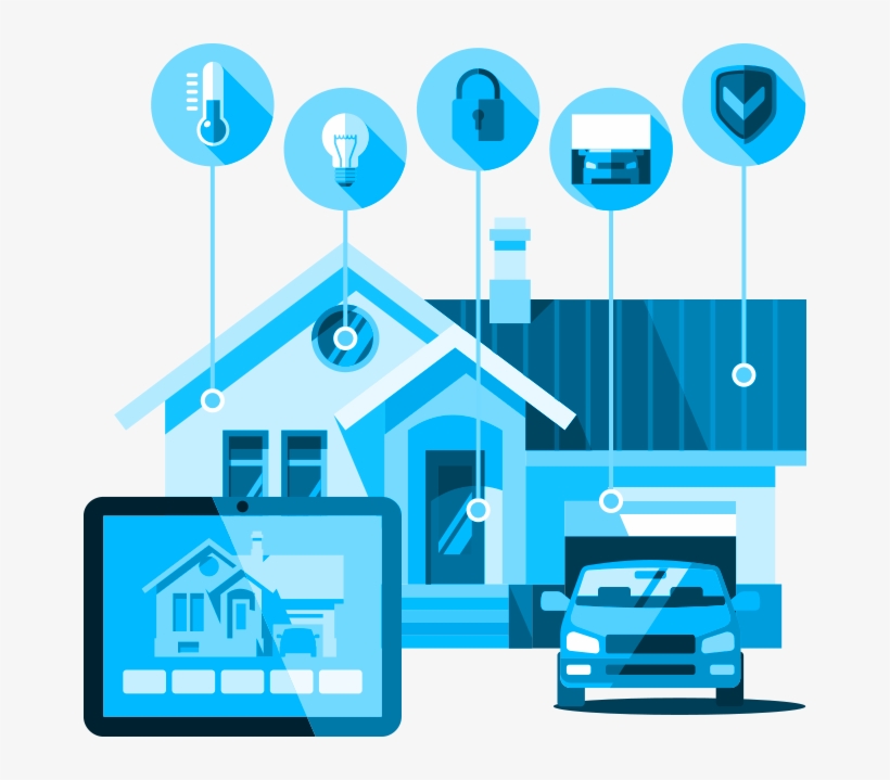 Smart Home, Smart Strategy - Smart Home Flat Design, transparent png download