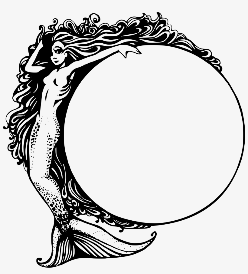 This Free Icons Png Design Of Mermaid With A Circle, transparent png download
