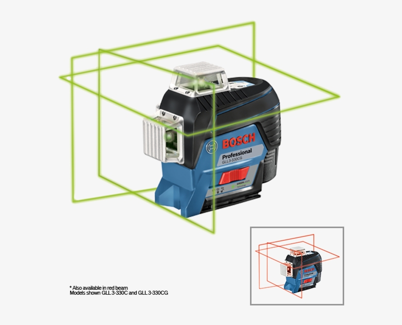 All In One Functionality - Bosch Green Beam Laser Level, transparent png download