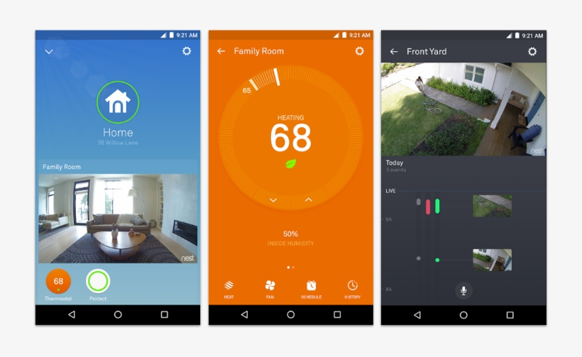 The System Can Update The Heating Options Depending - Smart Home Android App, transparent png download