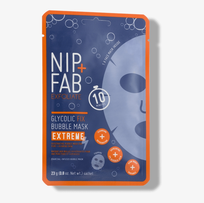 If We're Gonna Get A Bit Technical, The Mask Contains - Nip᐀ Glycolic Fix Extreme Bubble Mask - Glycolic Fix, transparent png download
