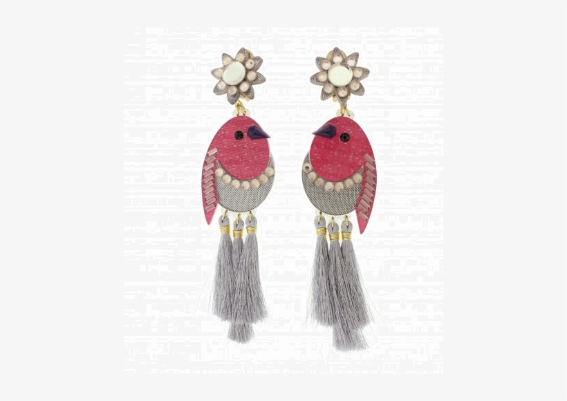 Aretes De Fiesta Pájaros Rosados - Color, transparent png download