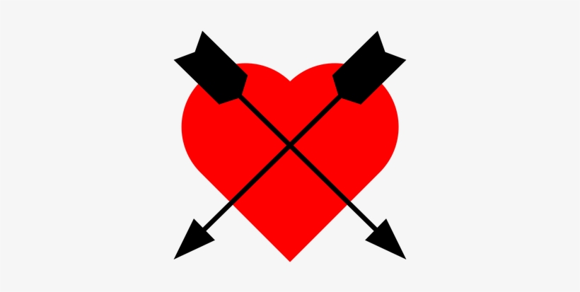 Icon, Heart, Arrow, Red, Love, Emblem, Element - Arrow, transparent png download