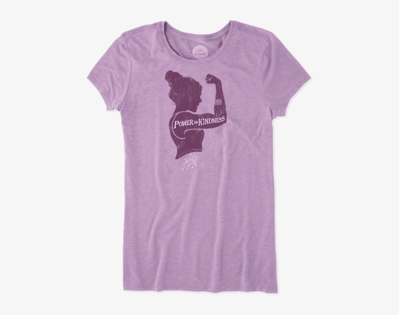 Women's Power In Kindness Aly Tee - Aly Raisman Life Is Good Shirts, transparent png download
