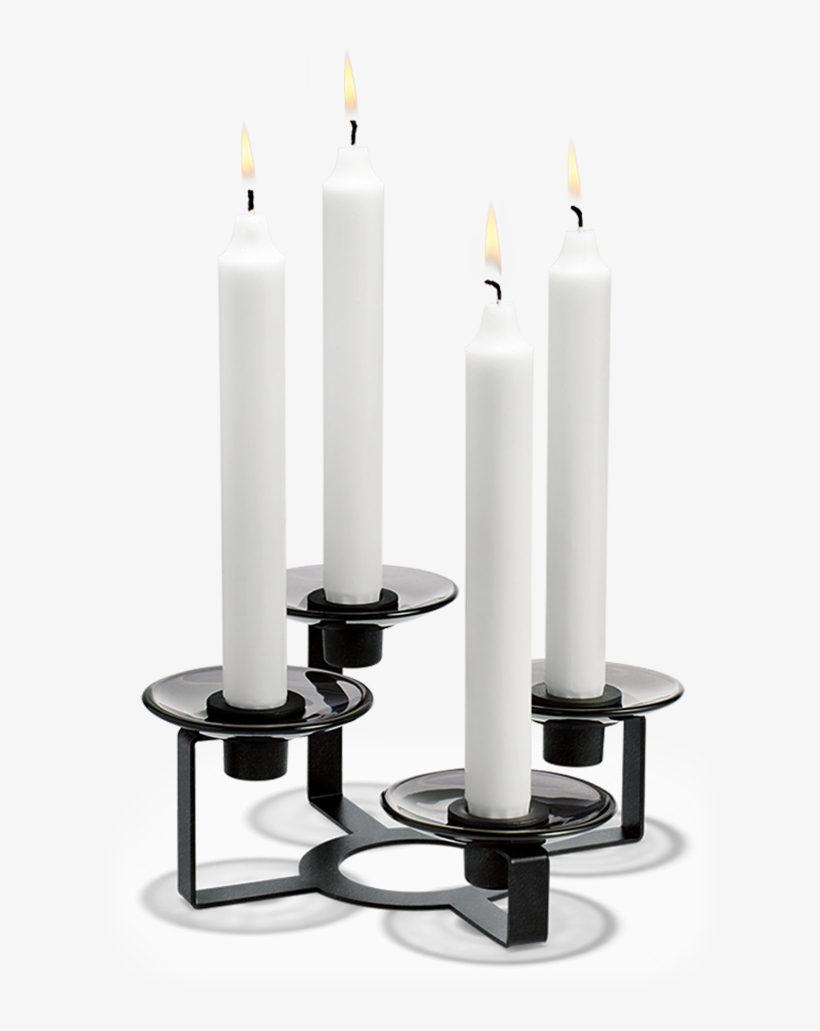Lumi Candle Holder 4 Armed Black Oe21 5 - Holmegaard Lumi Candle Holder - Black 4 Armed, transparent png download
