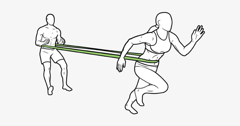 Foot Speed And Mobility Training With Speed Bands - Speed Resistance Bands, transparent png download
