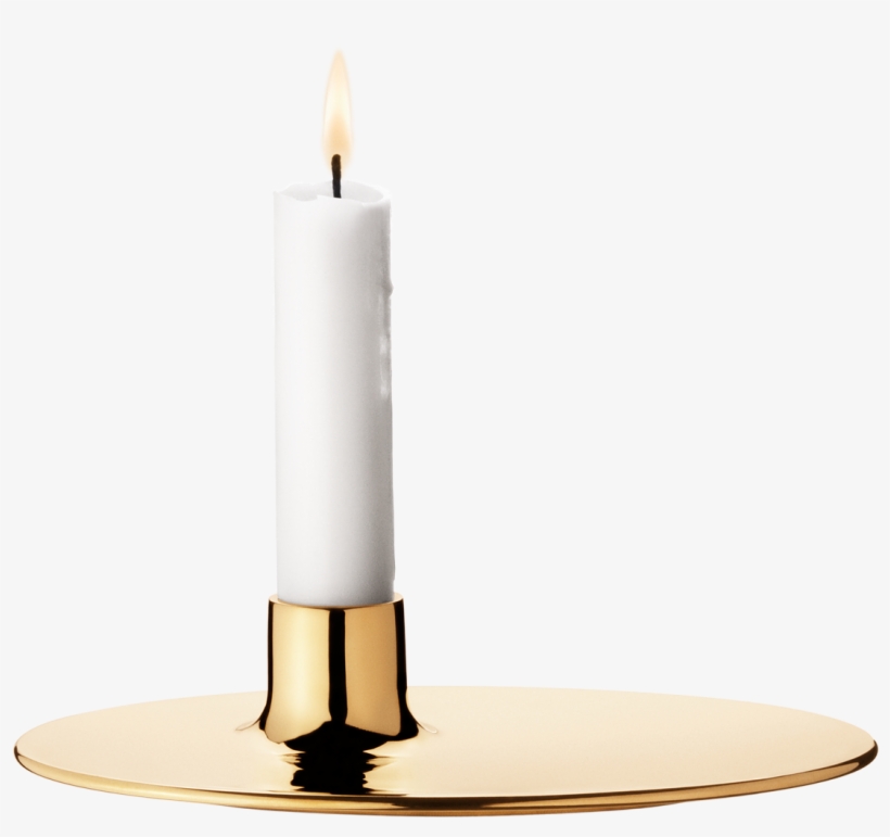 Georg Jensen - Ilse Candle Holder - Brass, transparent png download