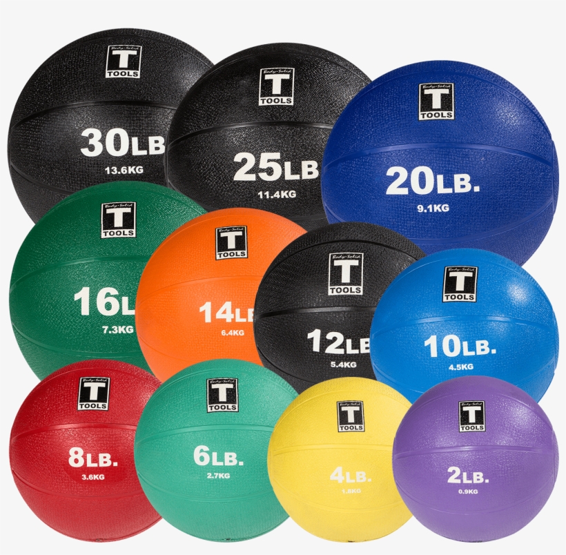 Round Rubber Medicine Balls Set Bstmb - Body Solid 30 Lb. Medicine Ball, transparent png download