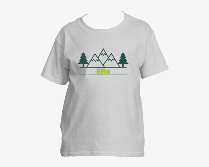 Alta, Utah Mountain & Trees In Green - Shirt, transparent png download