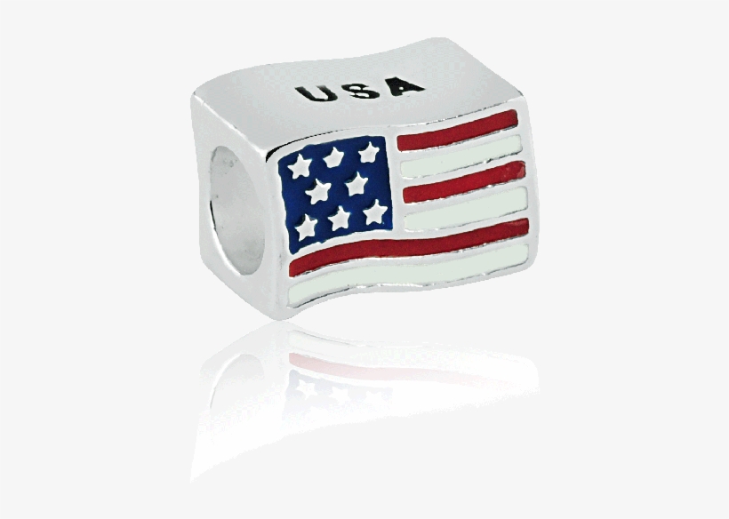 Pingente Eternity Bandeira Do Usa Em Prata - Product, transparent png download