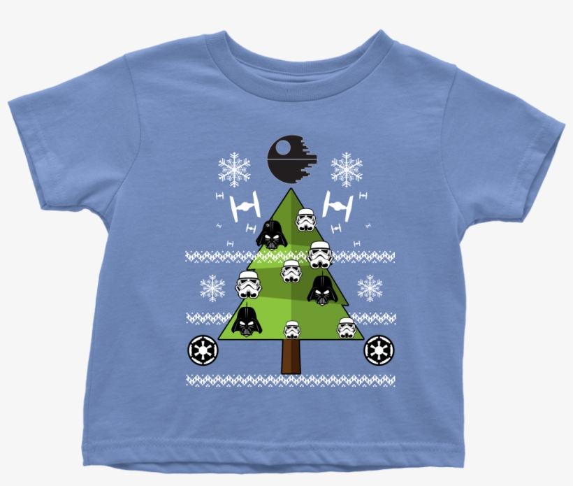 Star Wars Darth Vader Christmas Tree Ornaments Toddler - T-shirt, transparent png download