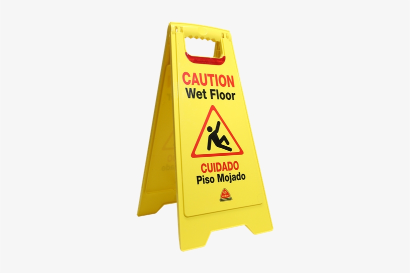 Wet Floor Flashing Safety Sign 2 Sided 25" O'cedar - O-cedar Commercial Flashing Floor Safety Sign, transparent png download