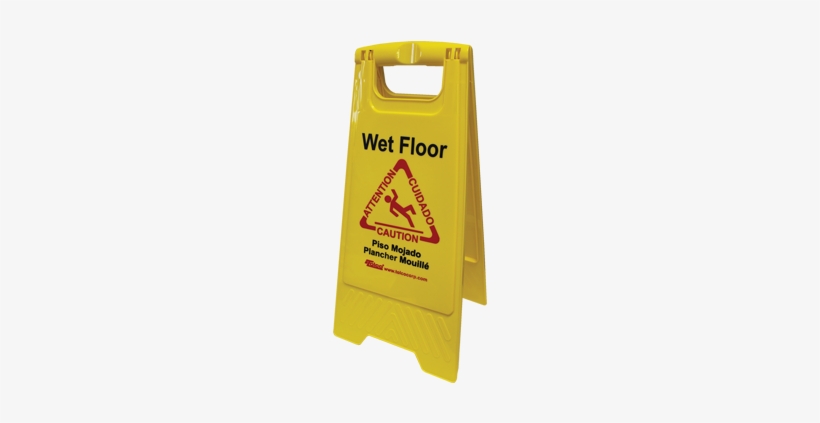 Wet Floor Sign German, transparent png download