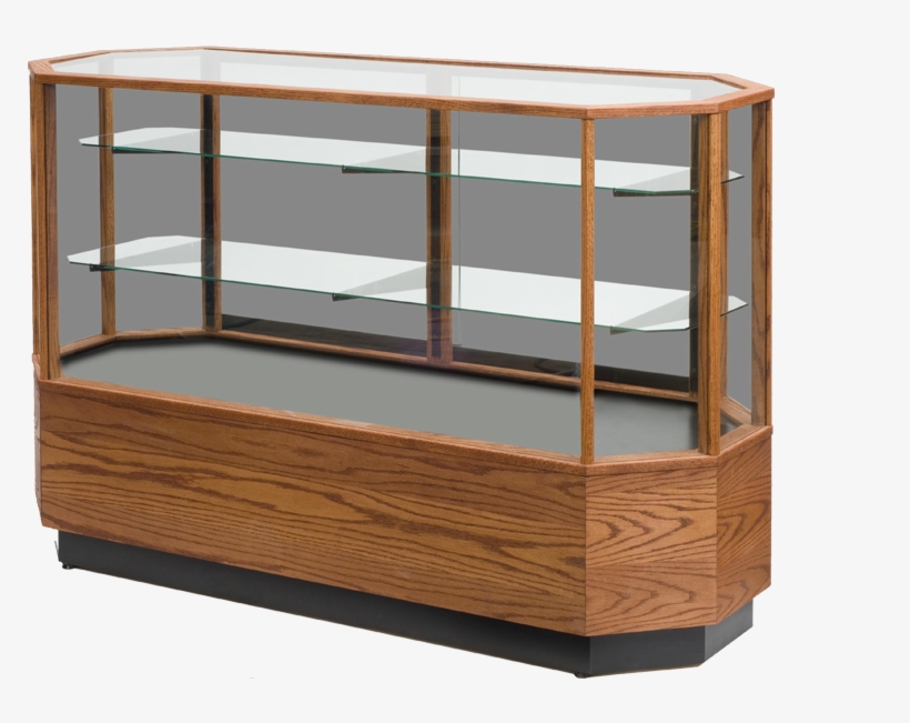 Contemporary Full Vision Octagon Retail Display Case - Display Case, transparent png download