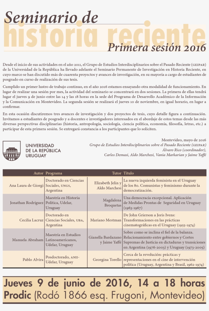 Geipar 2016 Invitación 1 - Political Science, transparent png download