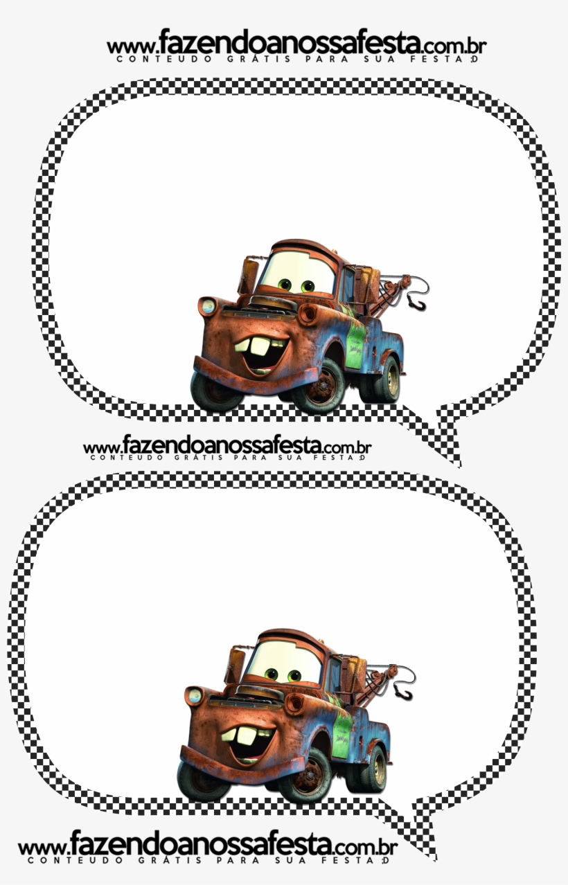 Plaquinhas Divertidas Para Fotos Carros Da Disney - Cars Movie Disney Tow Mater 24x18 Poster, transparent png download