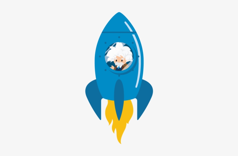 Einstein-rocketshipv2 Riocsu - Salesforce Einstein Rocket, transparent png download