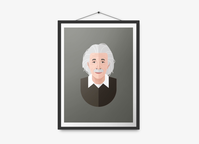 Albert Einstein Poster - Gandhi, transparent png download