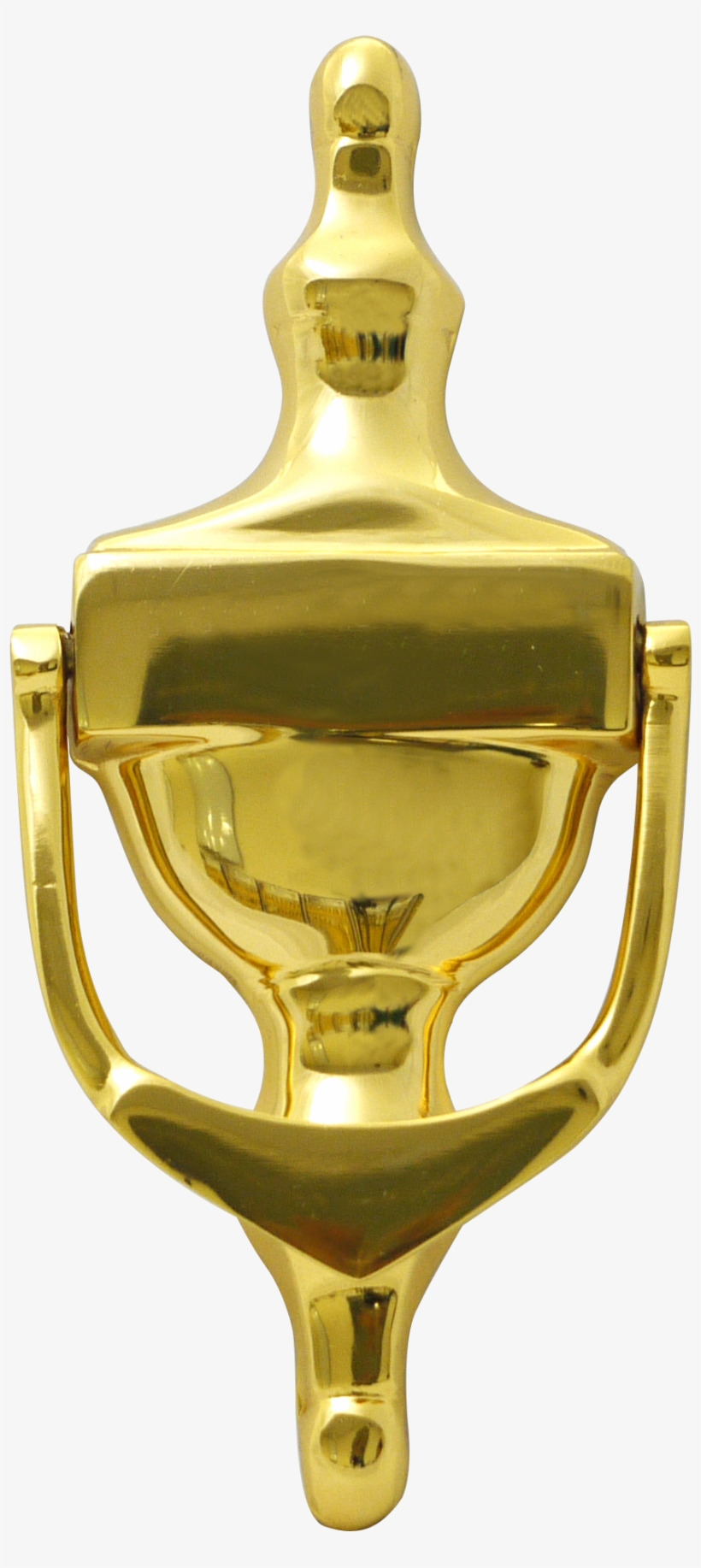 The Victorian Polished Brass Door Knockers Are Available - Brass 6 Victorian Urn Door Knocker With Hole For Viewer/spyhole, transparent png download