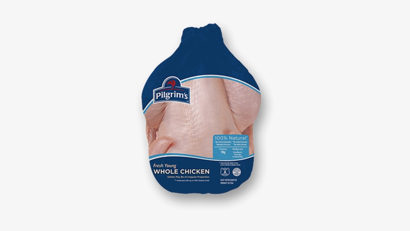 Whole Chicken Without Neck And Giblets - Pilgrim Chicken, transparent png download