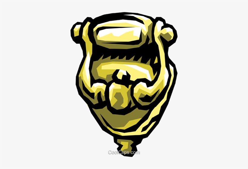 Door Knocker Royalty Free Vector Clip Art Illustration - Illustration, transparent png download
