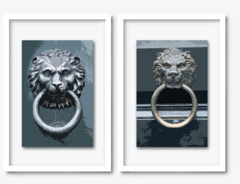 Dav#pearce Lion Door Knocker, transparent png download
