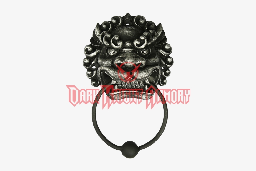 Sinister Oriental Lion Door Knocker - Figure Far East Oriental Mushu Chinese Dragon Door, transparent png download