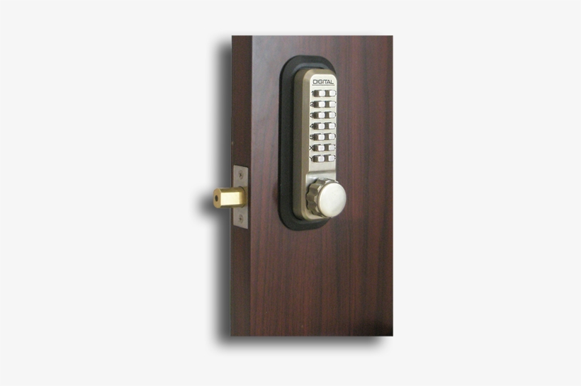 Lockey Mechanical Deadbolt Code Lock - Lockey 2210dc Keyless Mechanical Digital Double Sided, transparent png download