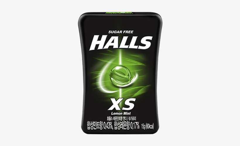 호올스 Xs 레몬민트 - Halls Xs Lime, transparent png download