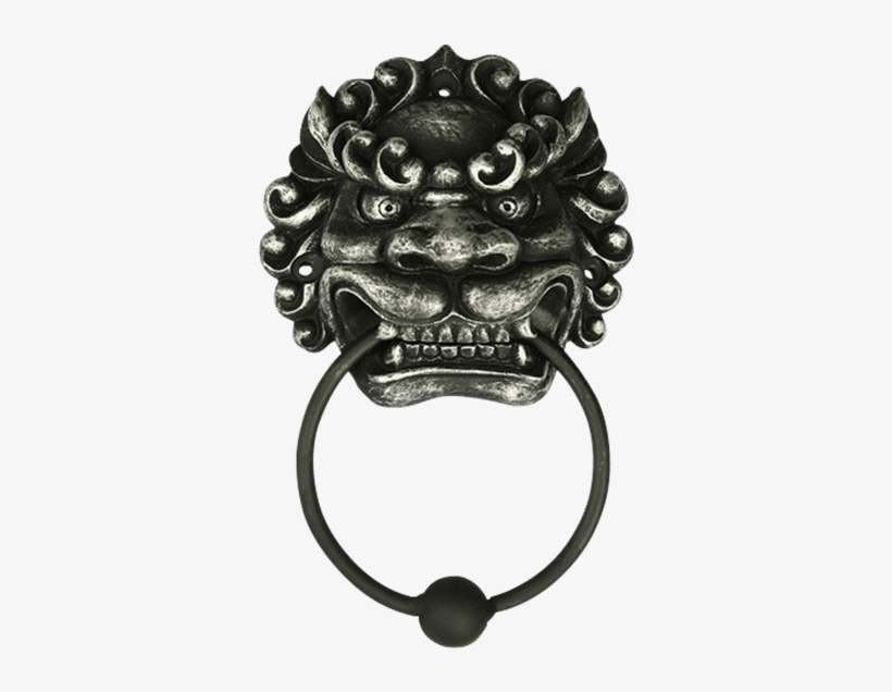 Sinister Oriental Lion Door Knocker - Figure Far East Oriental Mushu Chinese Dragon Door, transparent png download