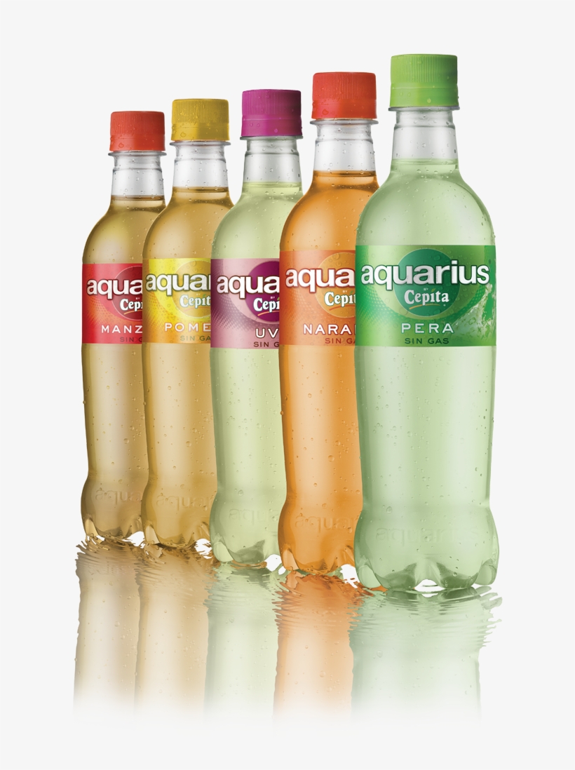 File - Botellasx5diagonal - Aquarius Cepita Png, transparent png download